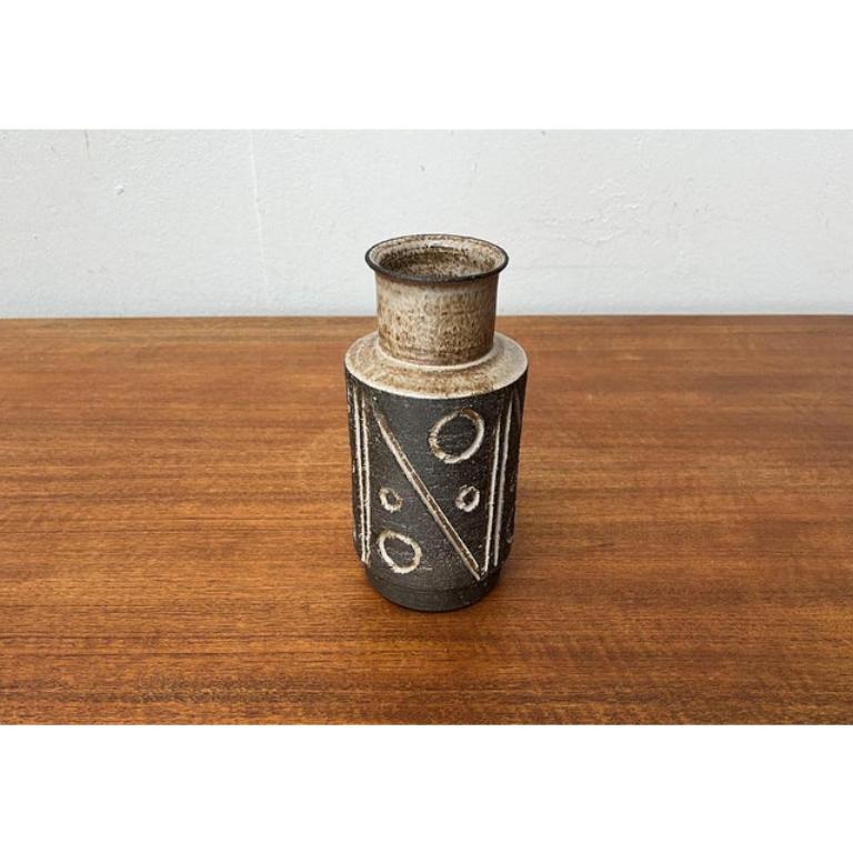 Mid-Century moderno Vaso di Studio Pottery danese di metà secolo di Lovemose Denmark, anni '60 in vendita