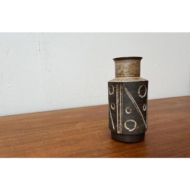 Ceramica Vaso di Studio Pottery danese di metà secolo di Lovemose Denmark, anni '60 in vendita