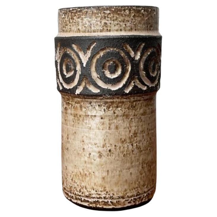 Vaso di Studio Pottery danese di metà secolo di Lovemose Denmark, anni '60