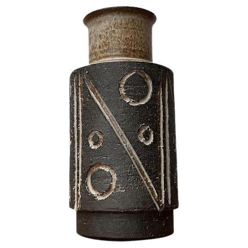 Vaso di Studio Pottery danese di metà secolo di Lovemose Denmark, anni '60