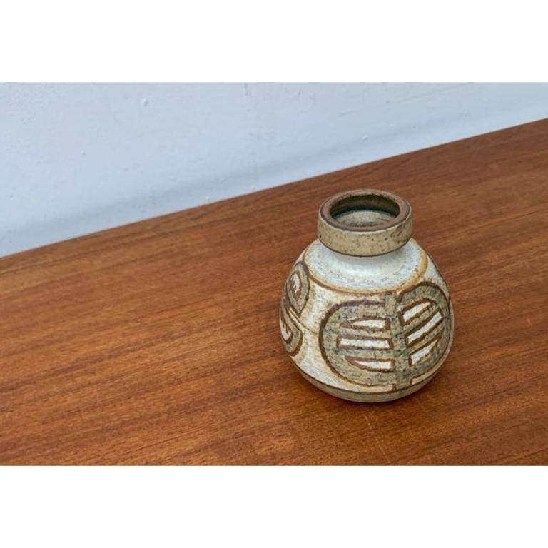Vaso di Studio Pottery danese di metà secolo di Søholm, anni '60 in vendita 1
