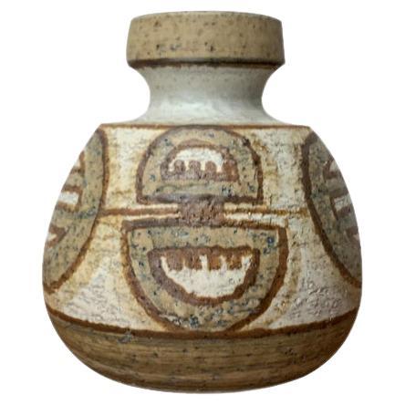 Dänische Studio Pottery Vase aus der Jahrhundertmitte von Søholm, 1960er Jahre