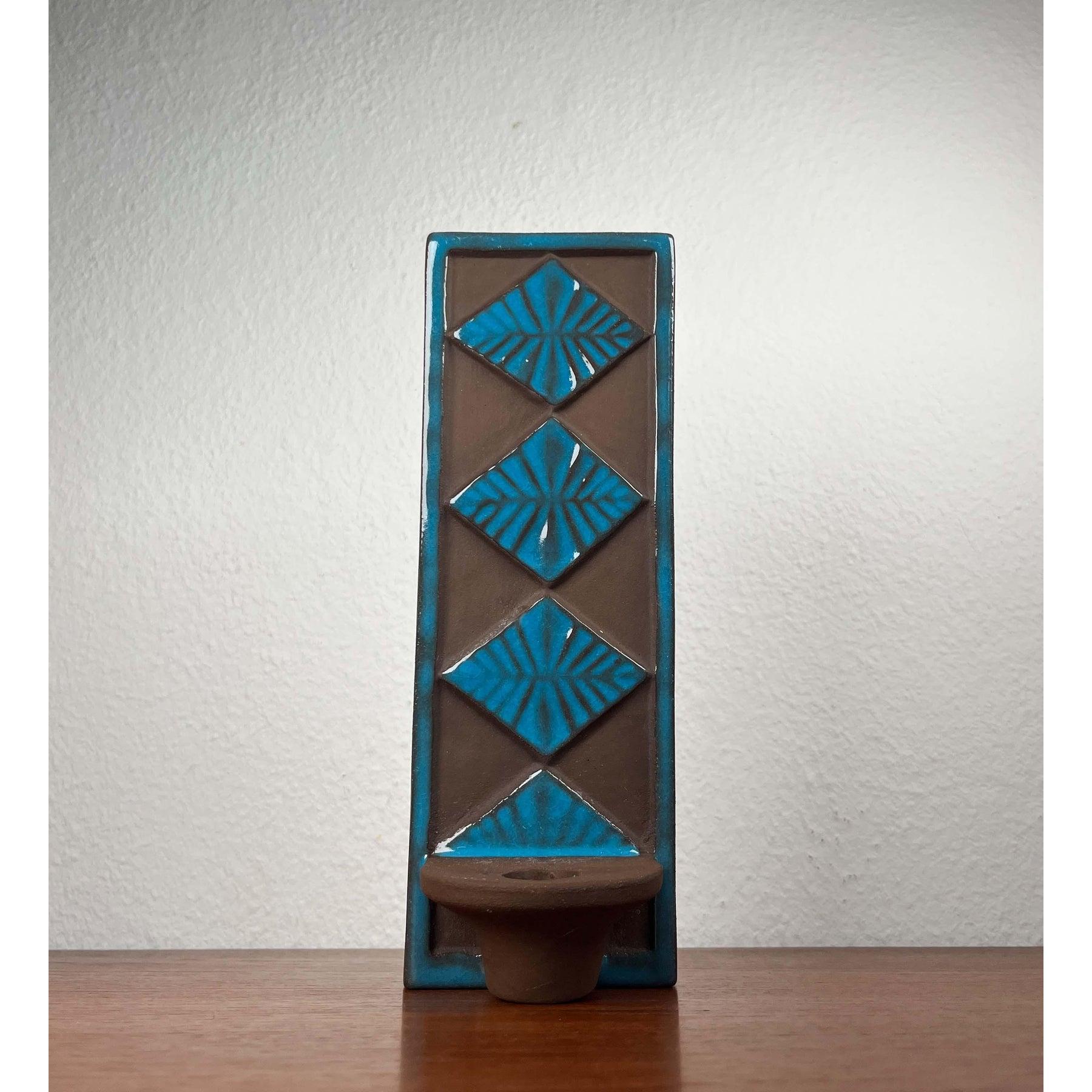 Portavelas de pared de Studio Pottery danés de mediados de siglo de Knabstrup, años 60 siglo XX en venta