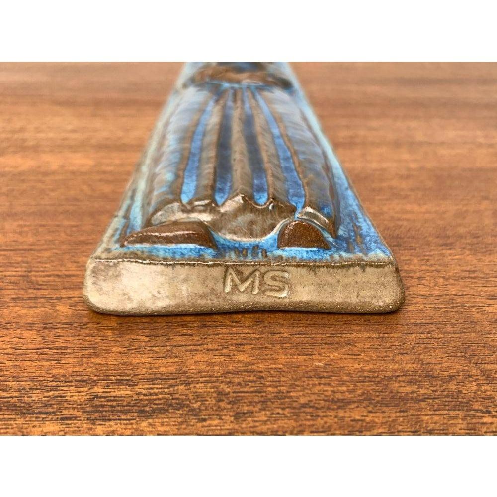 Dänische Studio Pottery Wandtafel aus der Jahrhundertmitte von Marianne Stark, 1960er Jahre im Angebot 2