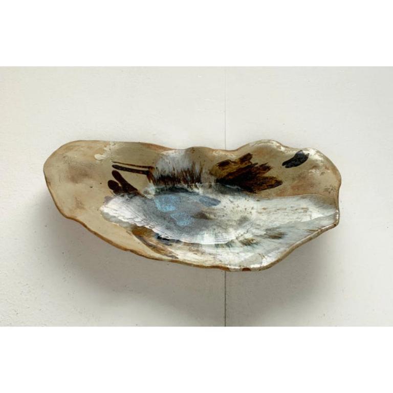 Dänischer Wandteller aus Studio Pottery aus der Jahrhundertmitte von Bent Stubbe Teglbjaerg, 1960er Jahre im Angebot 6