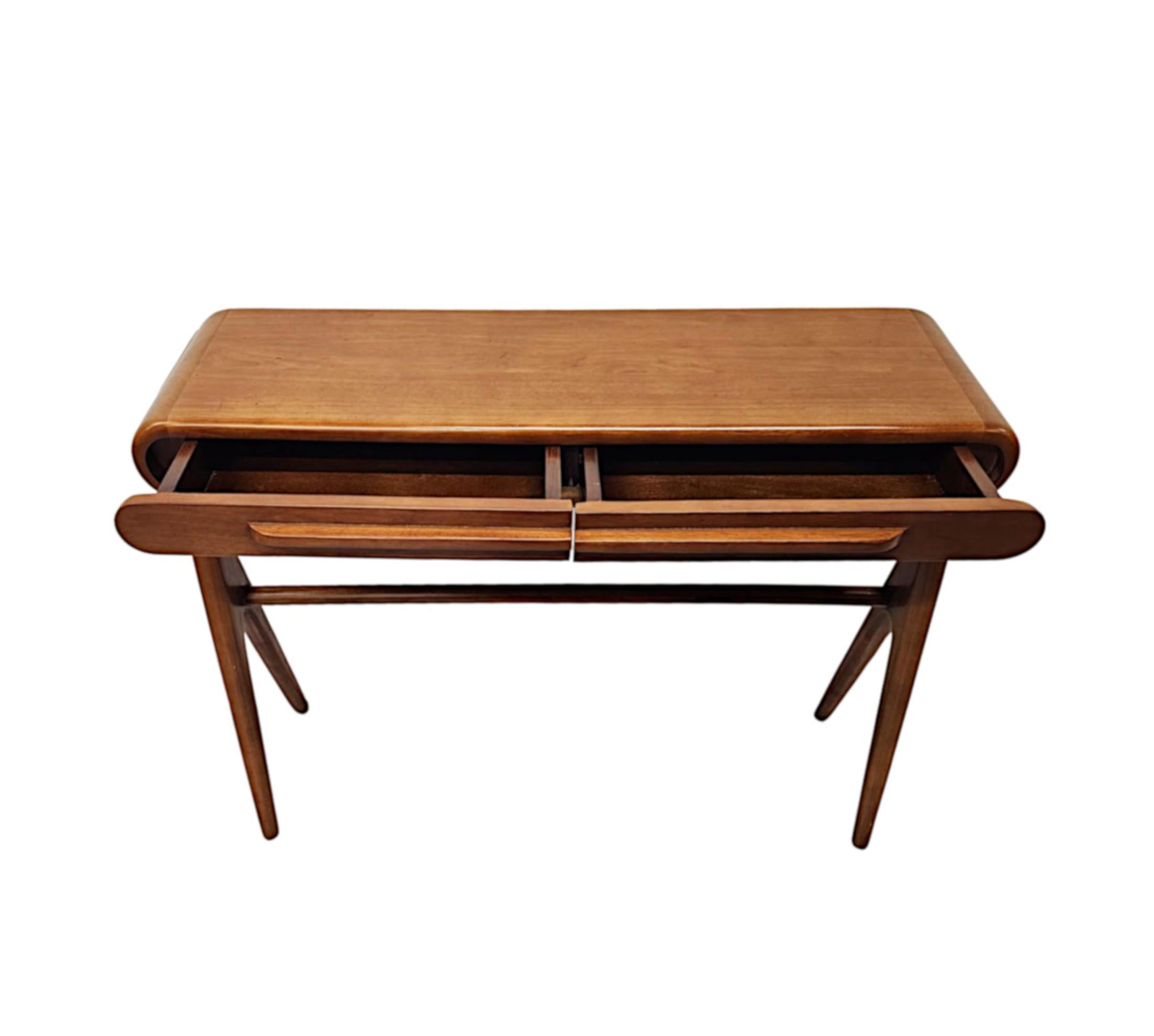 Contemporary Mid Century Danish Style Console or Side Table For Sale