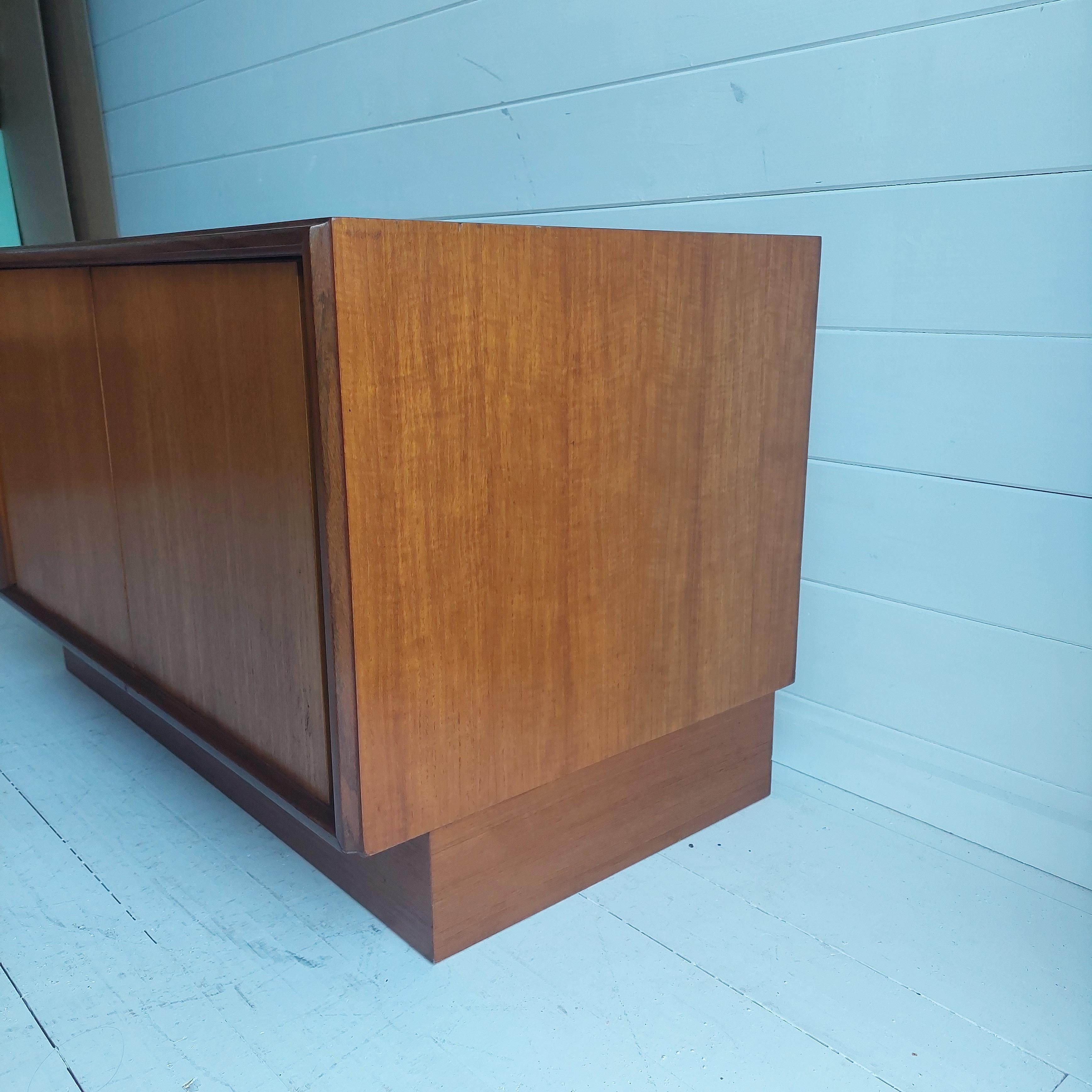 Mid Century Danish Style G Plan ‘Form 5’ Teak Low compact Sideboard storage unit 2