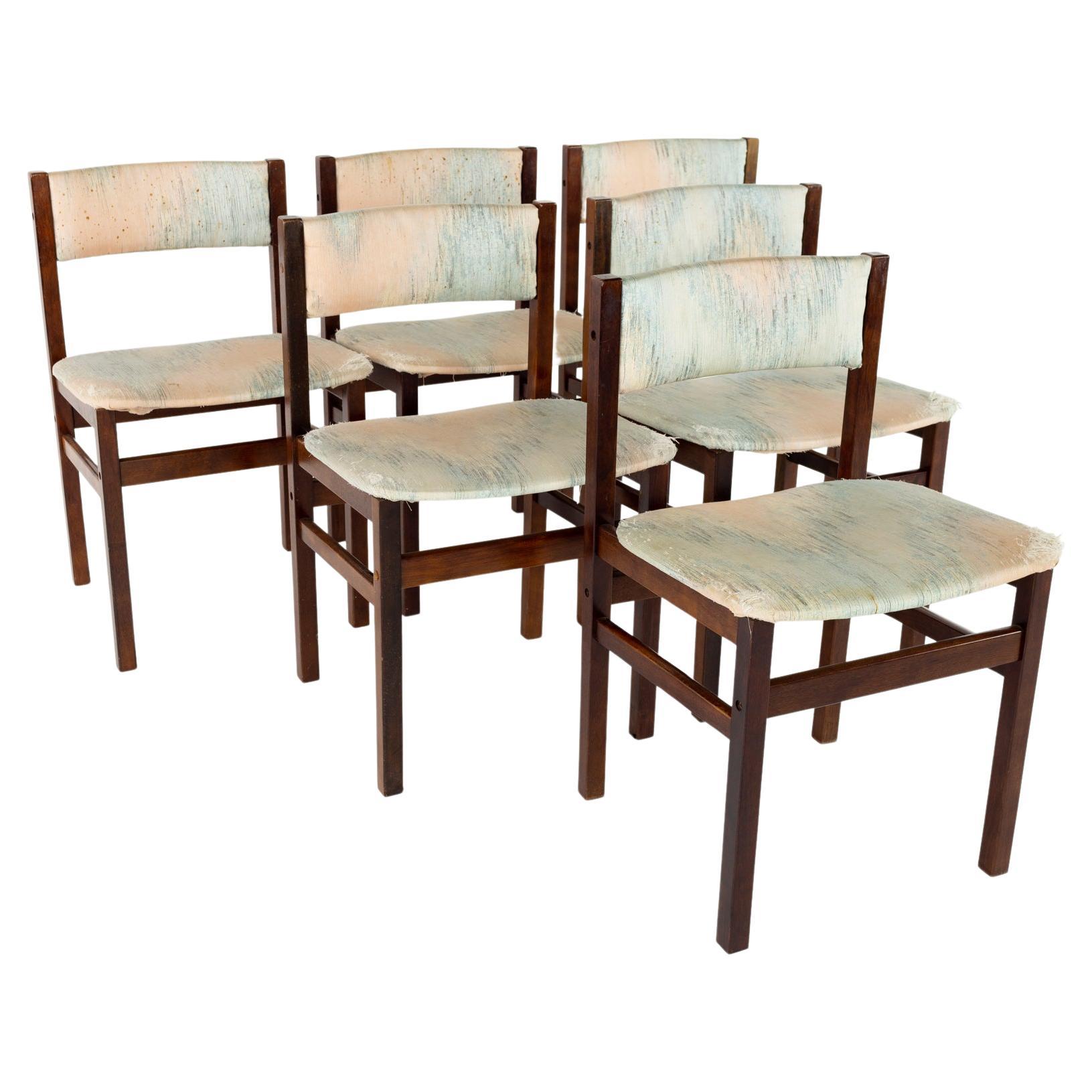SOLD 02/20/24 Mid Century Danish Style Mahogany Dining Chairs - Set of 6