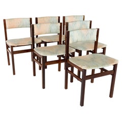 Vintage Mid Century Danish Style Mahogany Dining Chairs - Set of 6