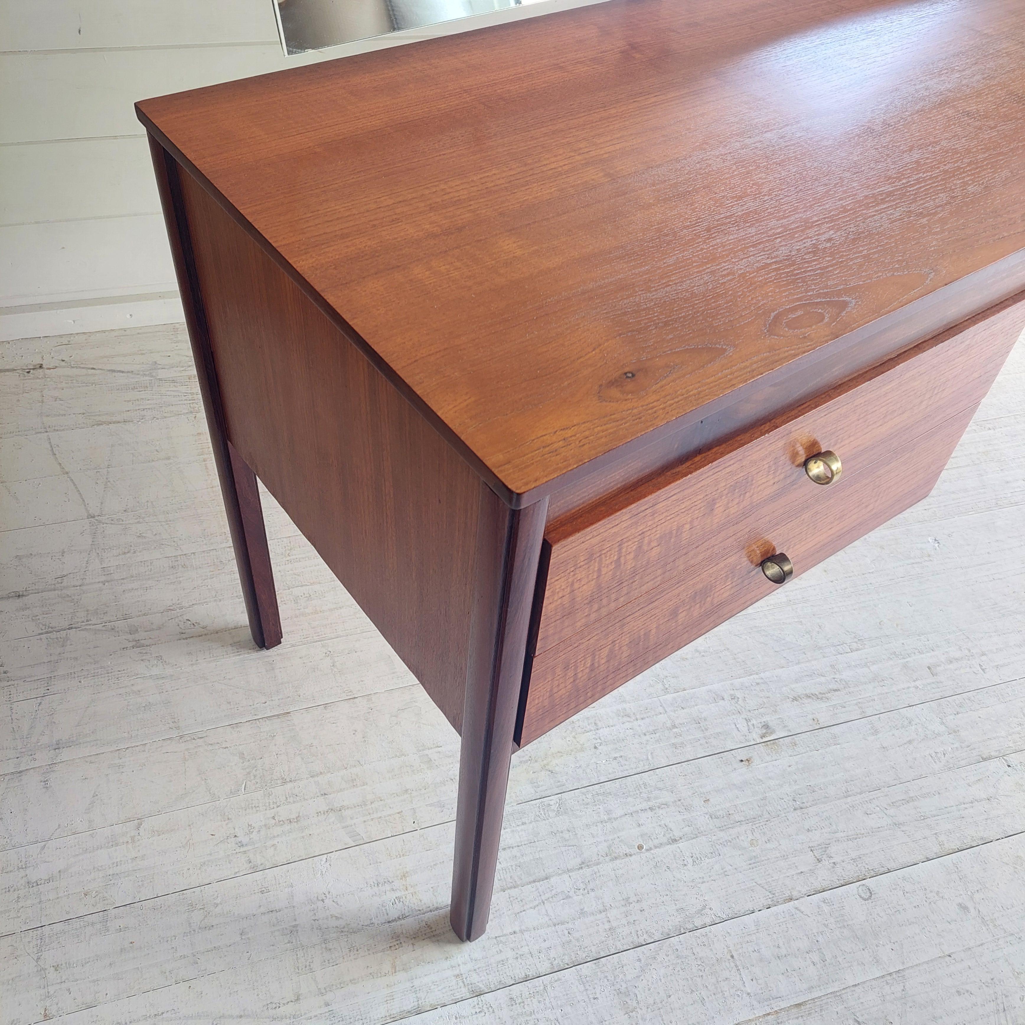Mid Century  Danish style Teak Dressing table Desk Heals Of London, 60s For Sale 12