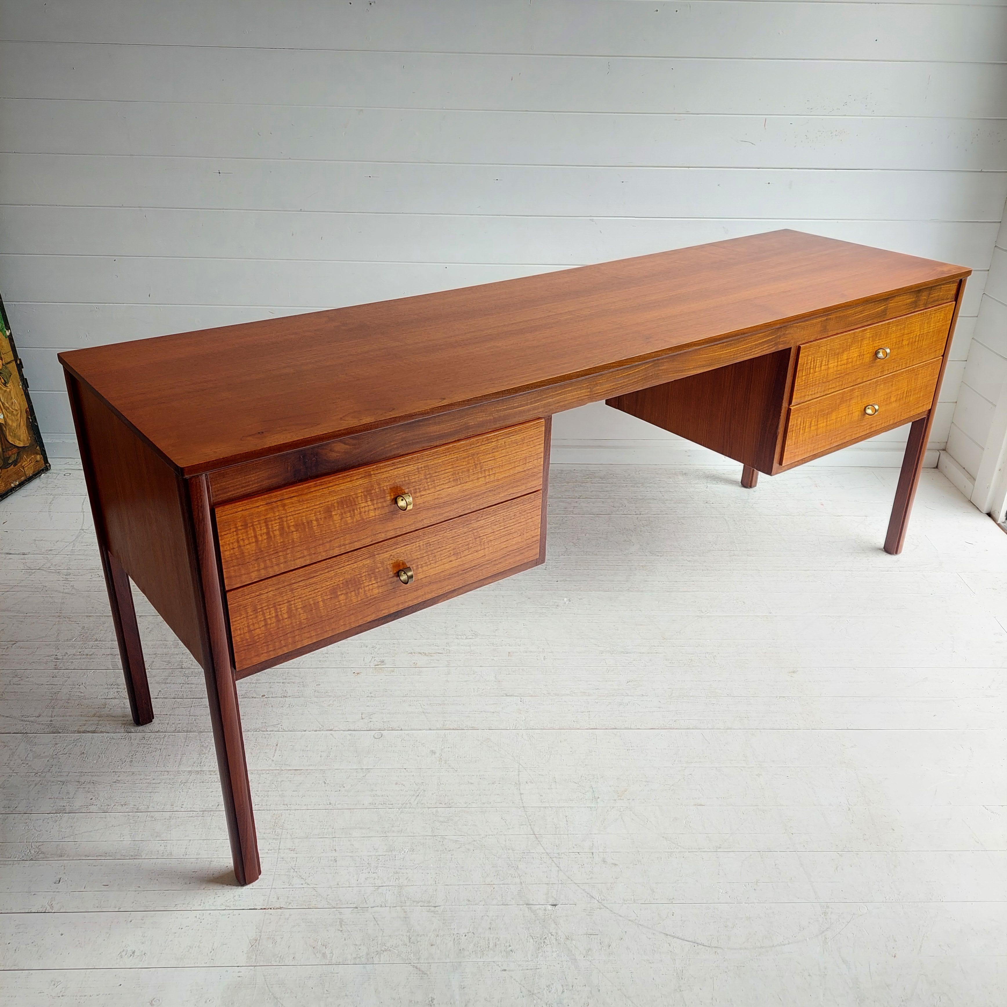 British Mid Century  Danish style Teak Dressing table Desk Heals Of London, 60s For Sale