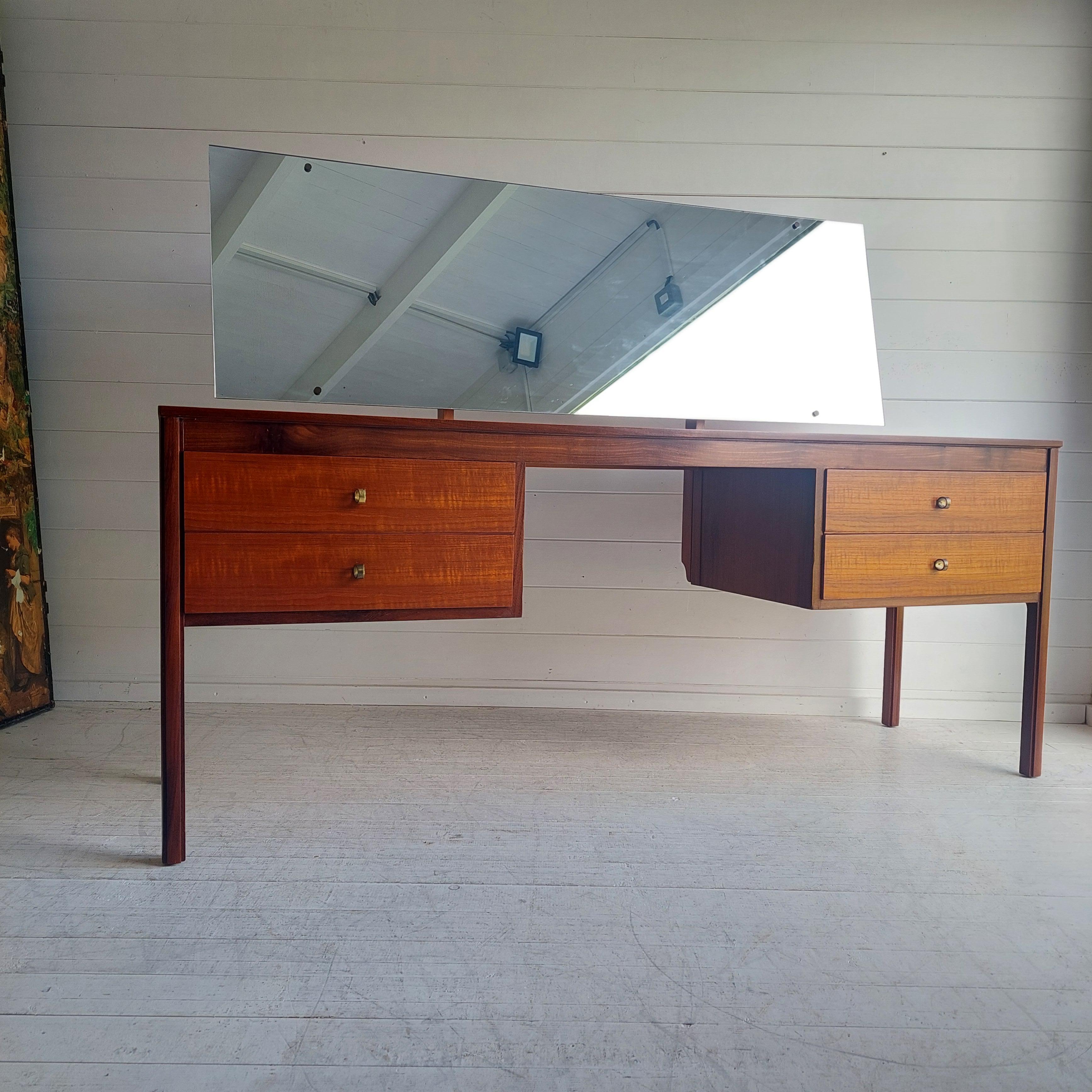 Mid Century  Danish style Teak Dressing table Desk Heals Of London, 60s For Sale 1