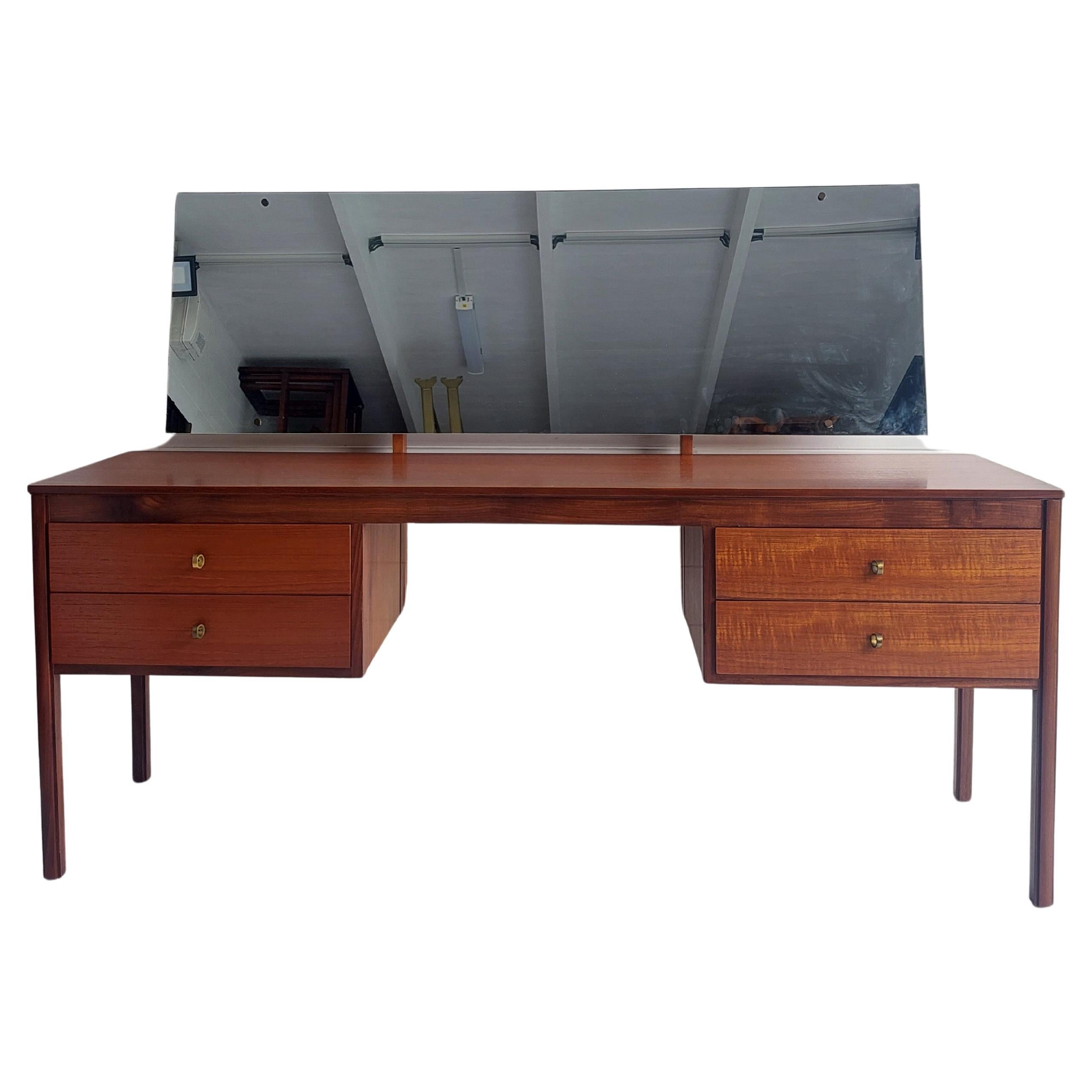 Mid Century  Danish style Teak Dressing table Desk Heals Of London, 60s For Sale