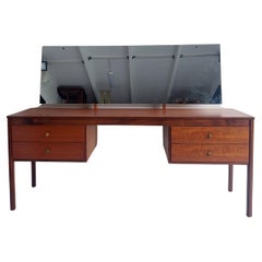 Used Mid Century  Danish style Teak Dressing table Desk Heals Of London, 60s