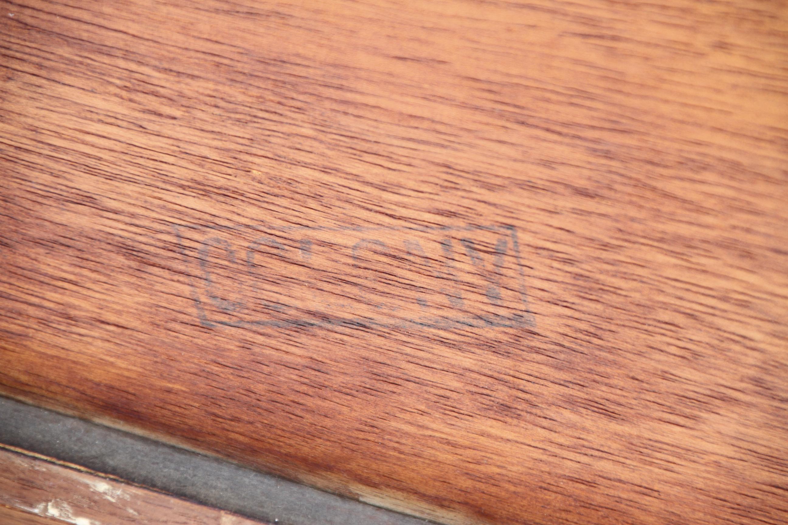 Mid Century English Walnut Credenza 1960s For Sale 10
