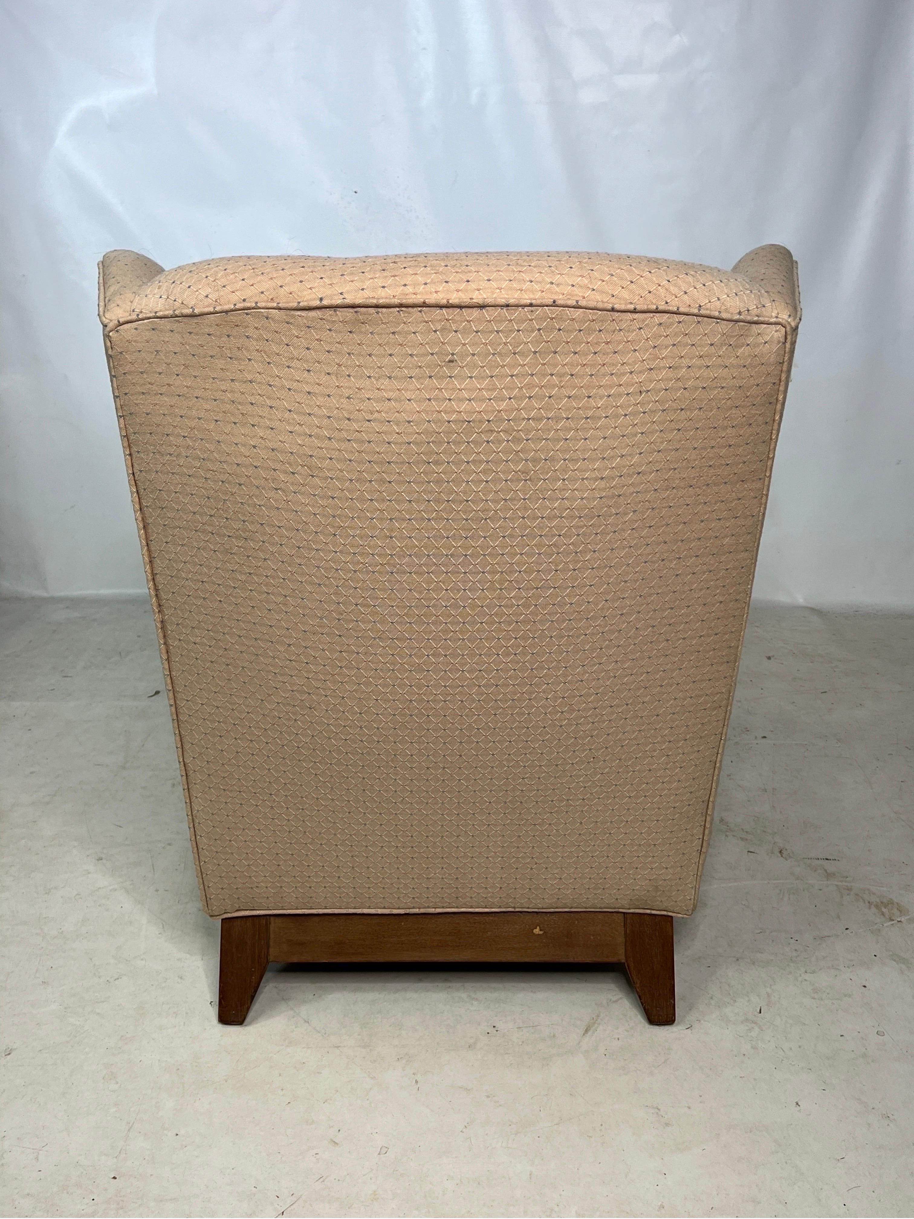 Mid-Century Modern Mid Century Danish Style Wingback Lounge Chair For Sale