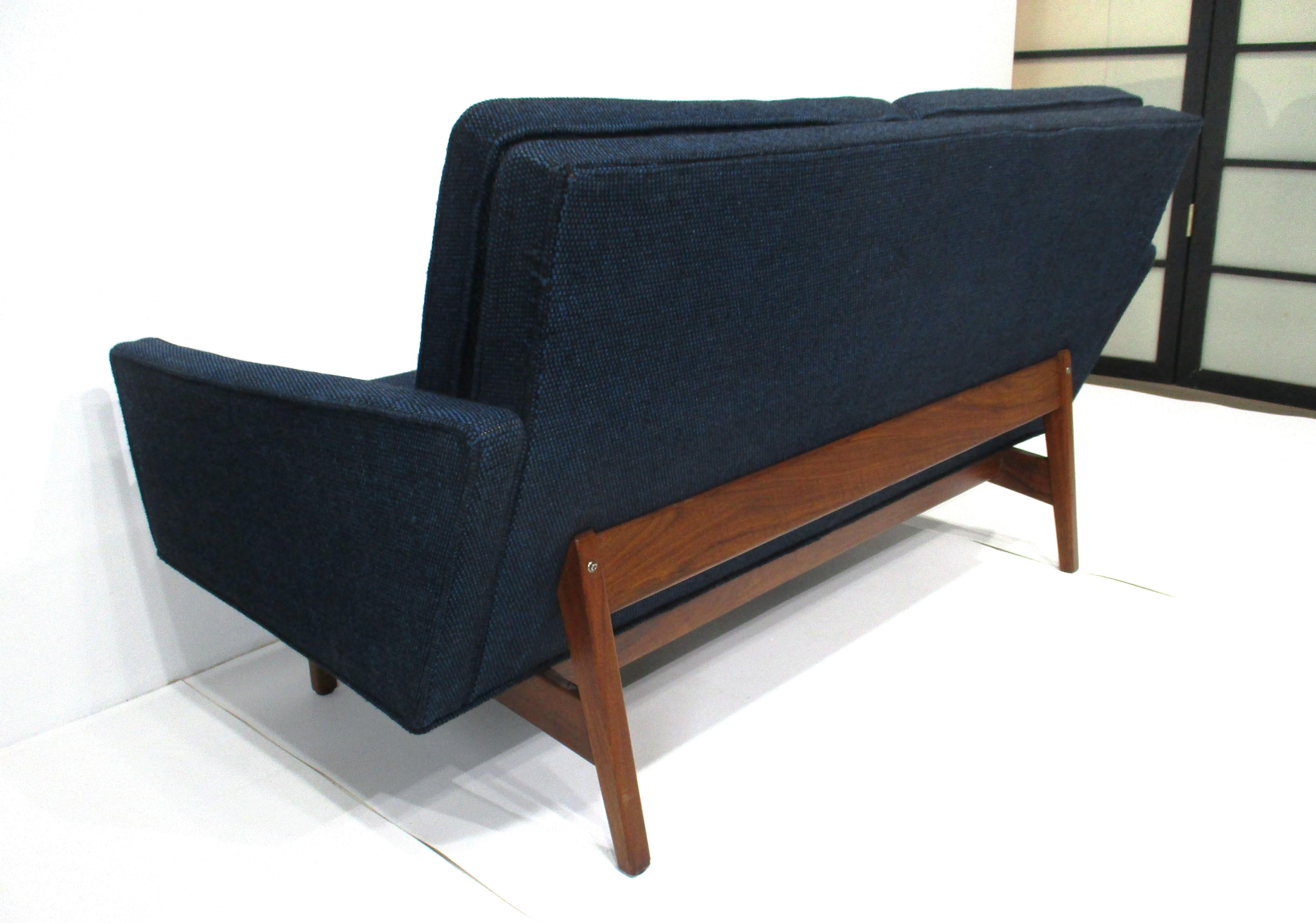 Jens Risom Mid Century Danish Styled Loveseat ( A ) For Sale 1