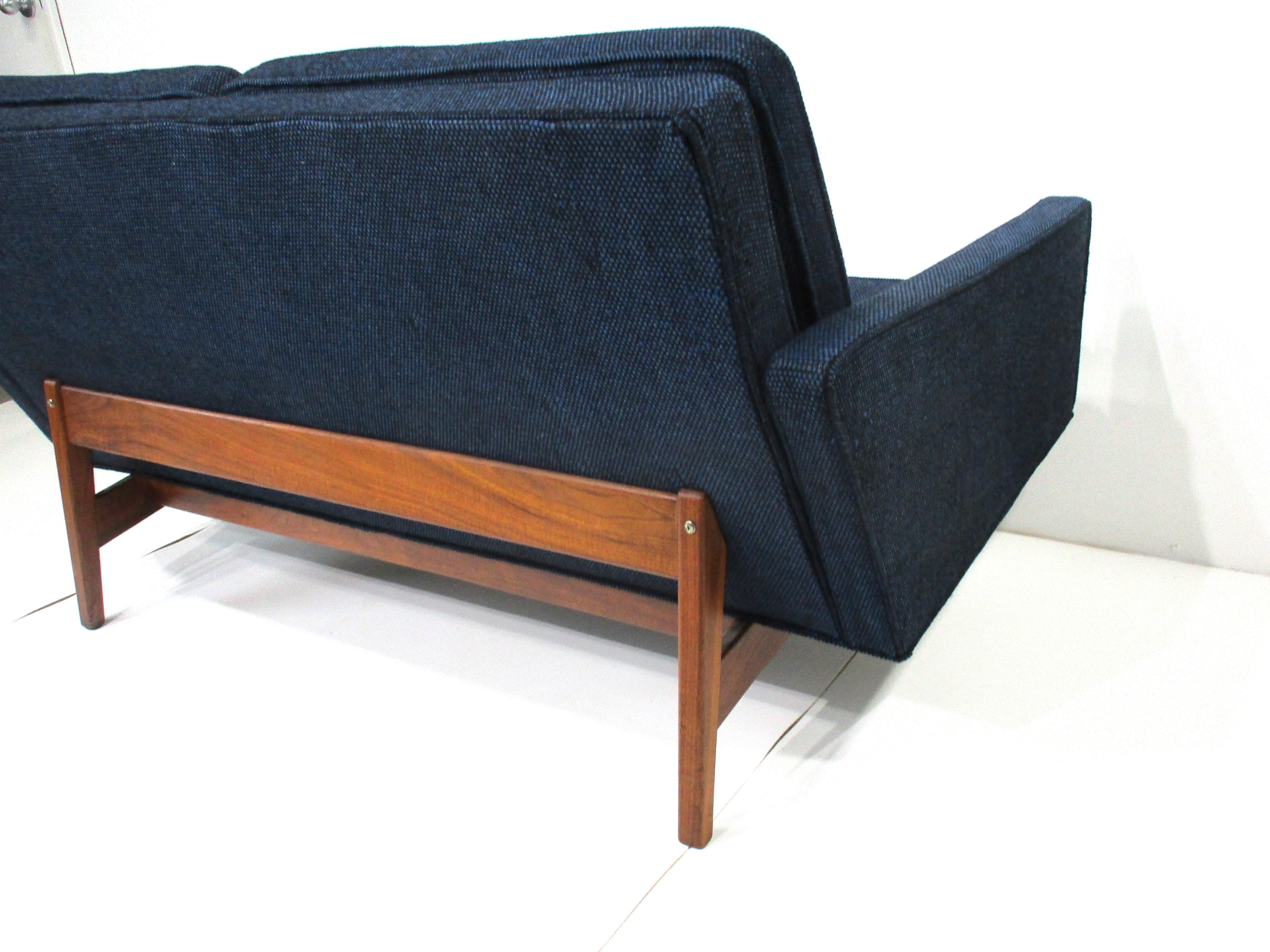 Jens Risom Mid Century Danish Styled Loveseat ( A ) For Sale 2