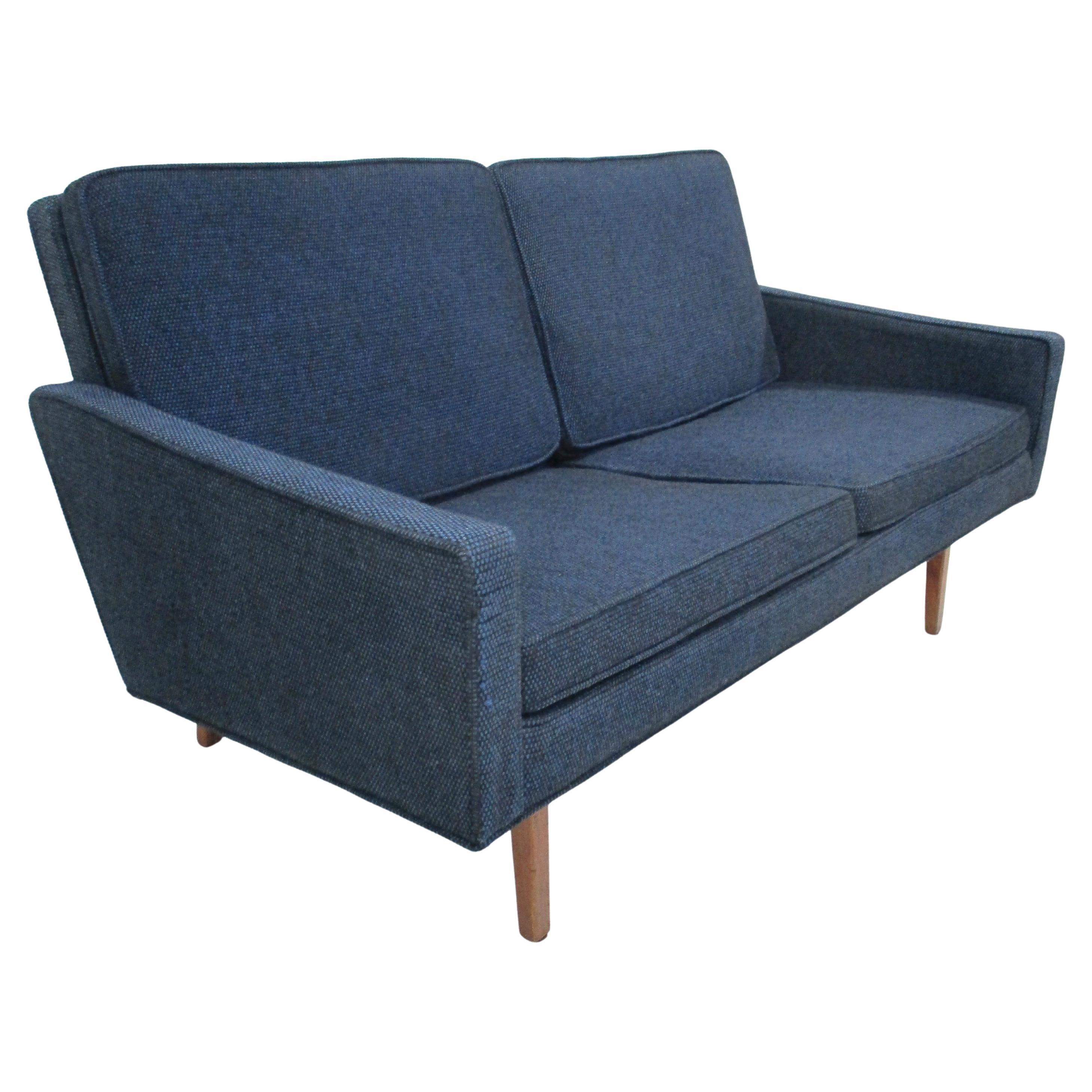 Jens Risom Mid Century Danish Styled Loveseat ( B )