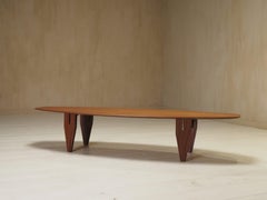 Mid-Century Danish surfboard coffee table 1960