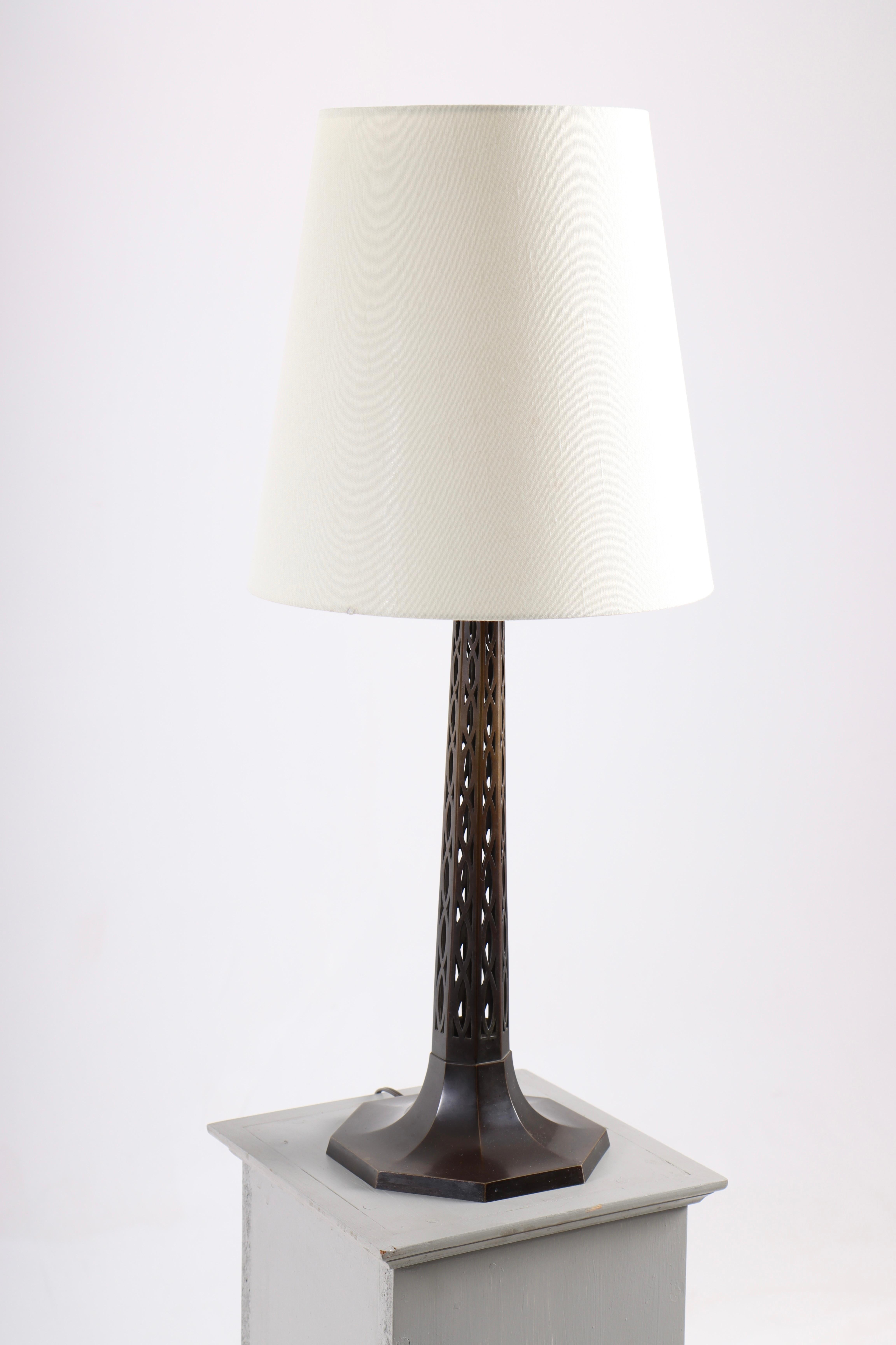 Mid-Century Danish Table Lamp in Brass, 1950s For Sale 5