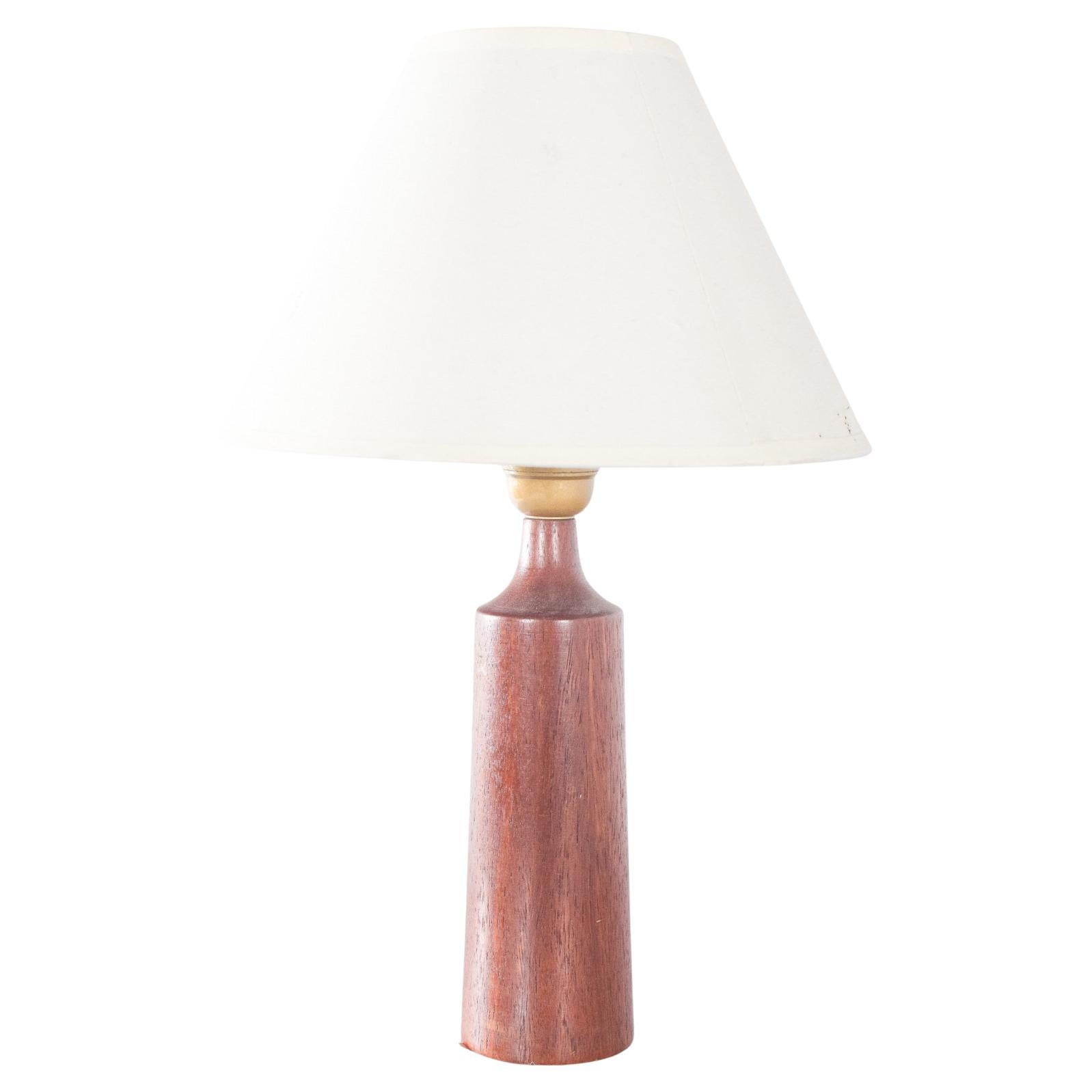 Mid-Century Danish Table Lamp in Teak