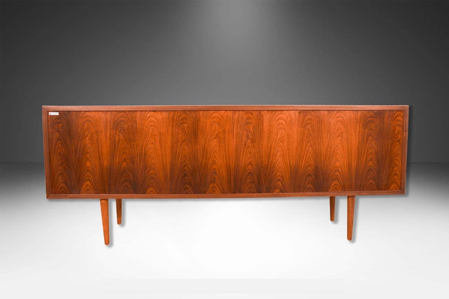 Mid-Century Danish Tambour Door Credenza Faarup Mobelfabrik Svend Larsen For Sale 6