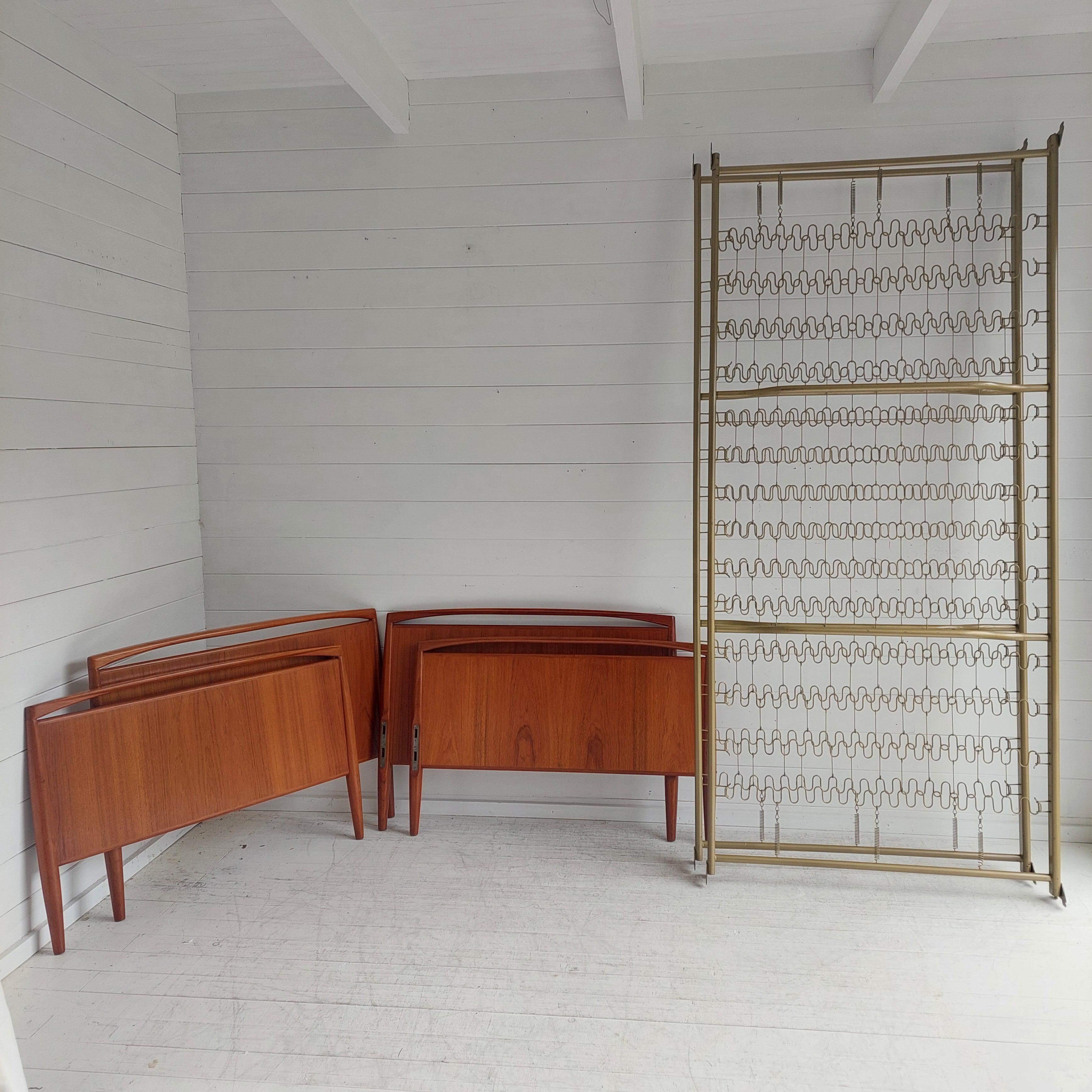 Mid Century Danish Teak 2 Single beds Kai Kristiansen daybeds for Magnus Olesen 12