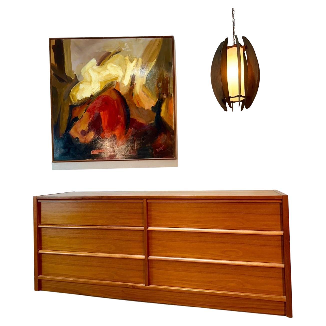 Mid Century Danish Teak 6 Drawer Dresser by Jesper im Angebot