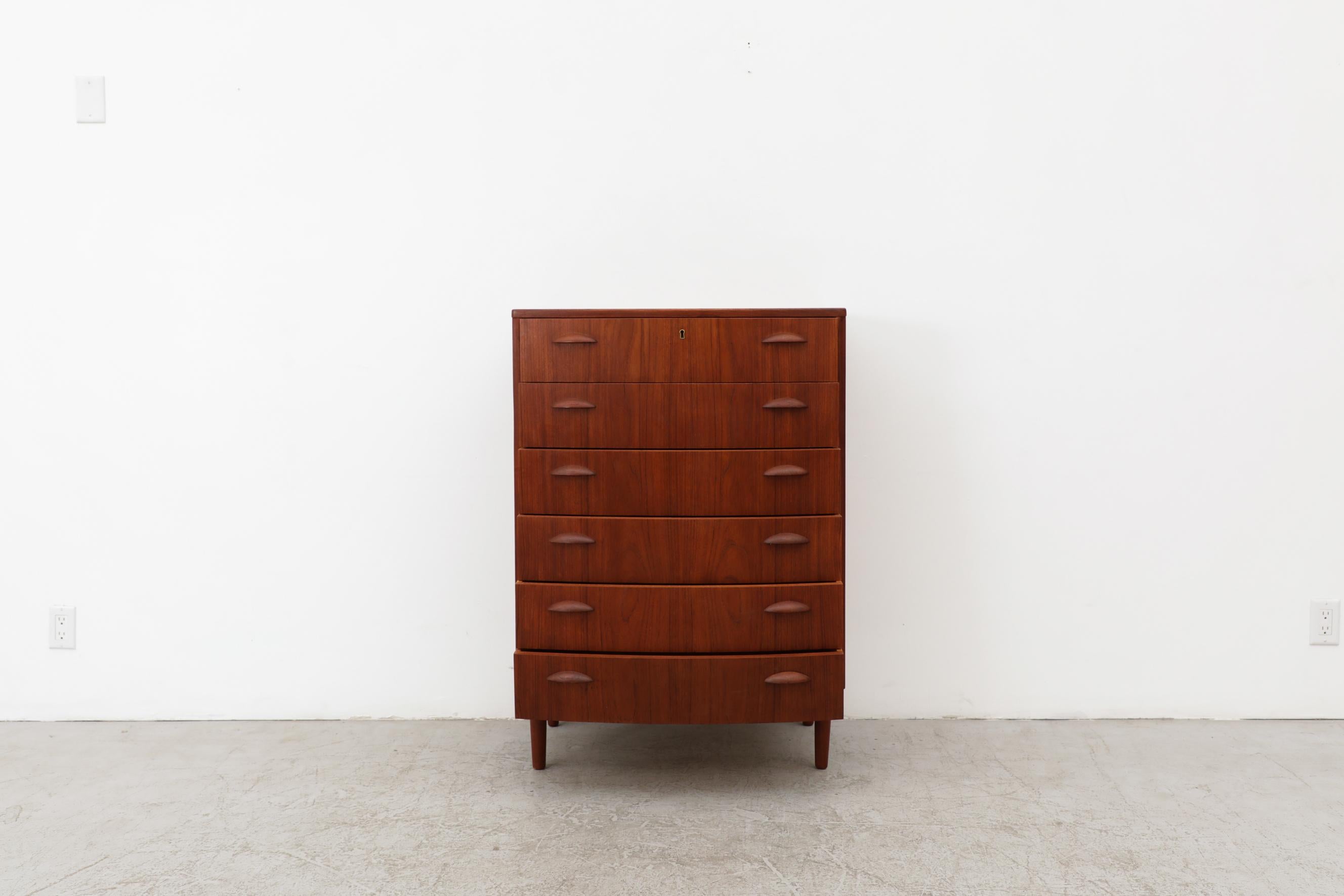 Mid-Century Modern Mid-Century Danish Teak 6 Drawer Dresser