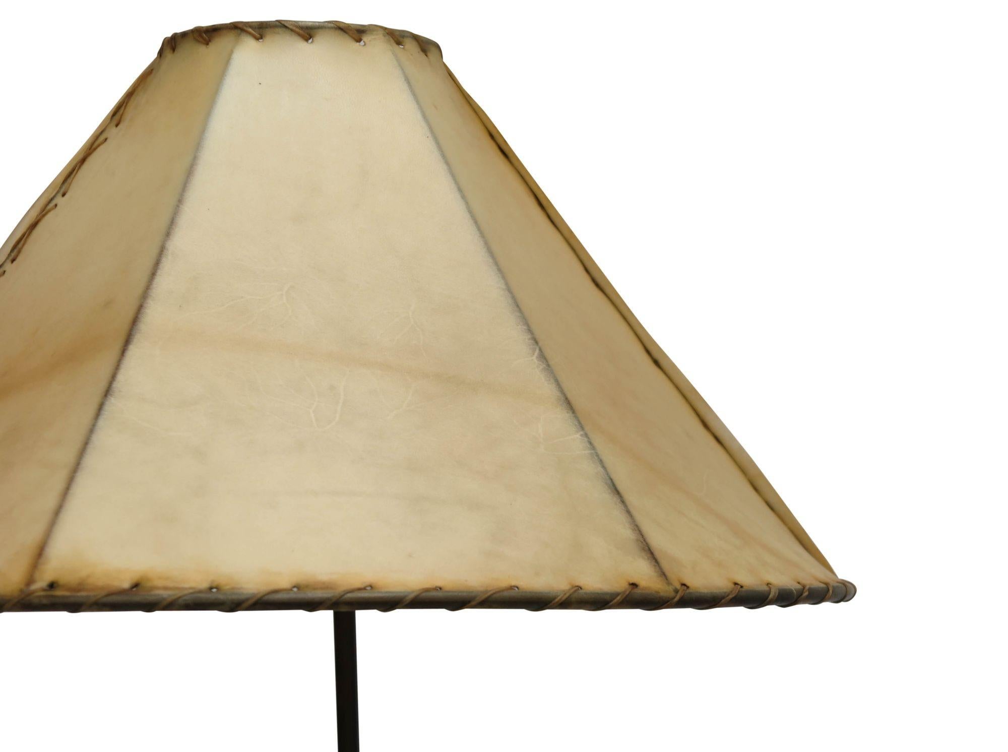 Midcentury Danish Teak and Brass Floor Lamp For Sale 3