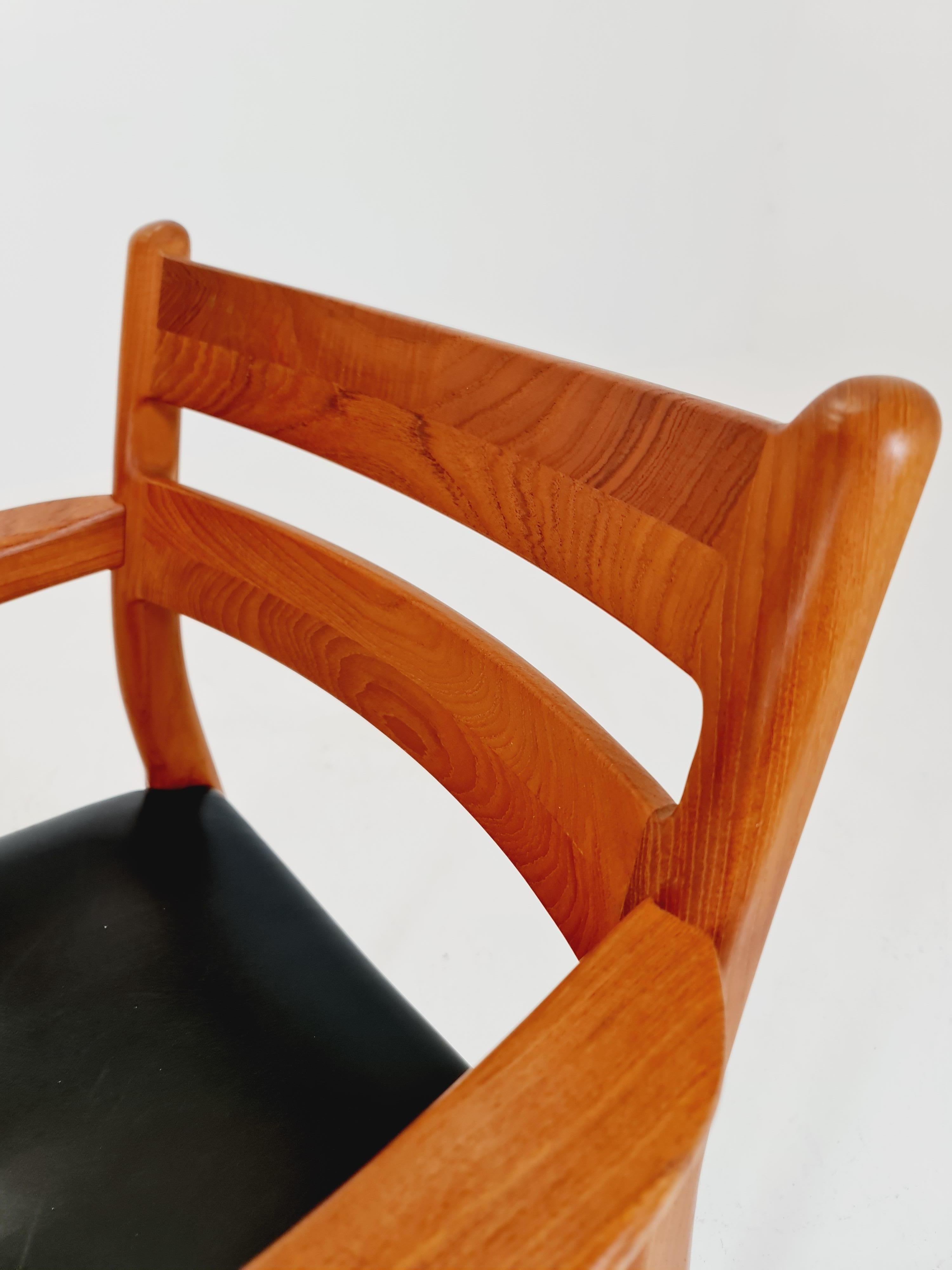 Sillón danés de teca de mediados de siglo de ERIK KIRKEGAARD para Glostrup  de los años 60 en venta 2