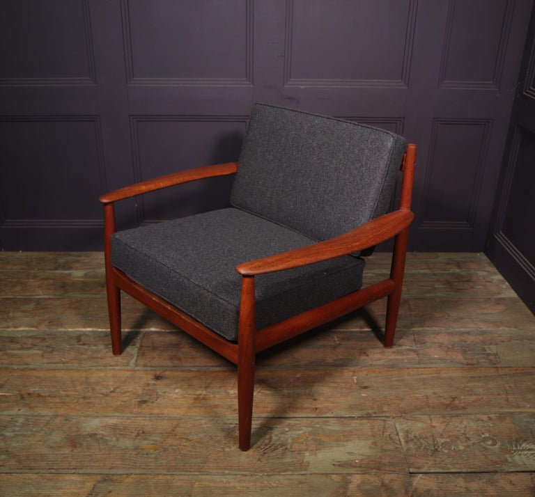 Mid Century Danish Teak armchair by Grete Jalk, c1960 For Sale 5