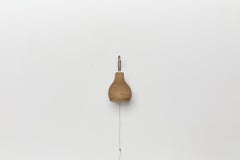 Mid-Century Danish Teak Articulating Wall Lamp with Rattan Shade