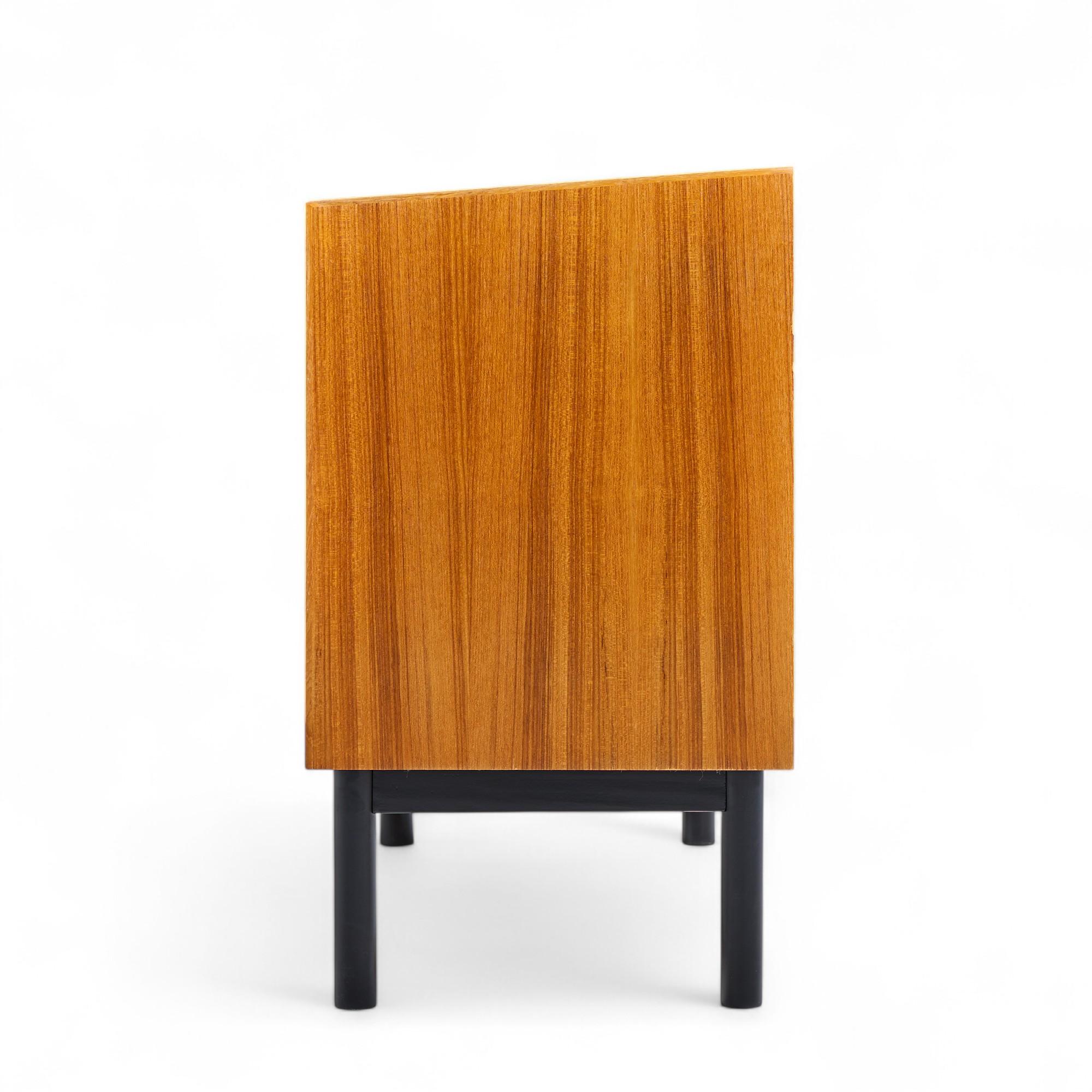 Late 20th Century Mid Century Danish Teak Bar Cabinet For Sale