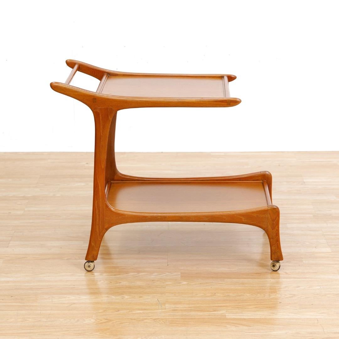 Milieu du XXe siècle Mid Century Danish Teak Bar Cart en vente
