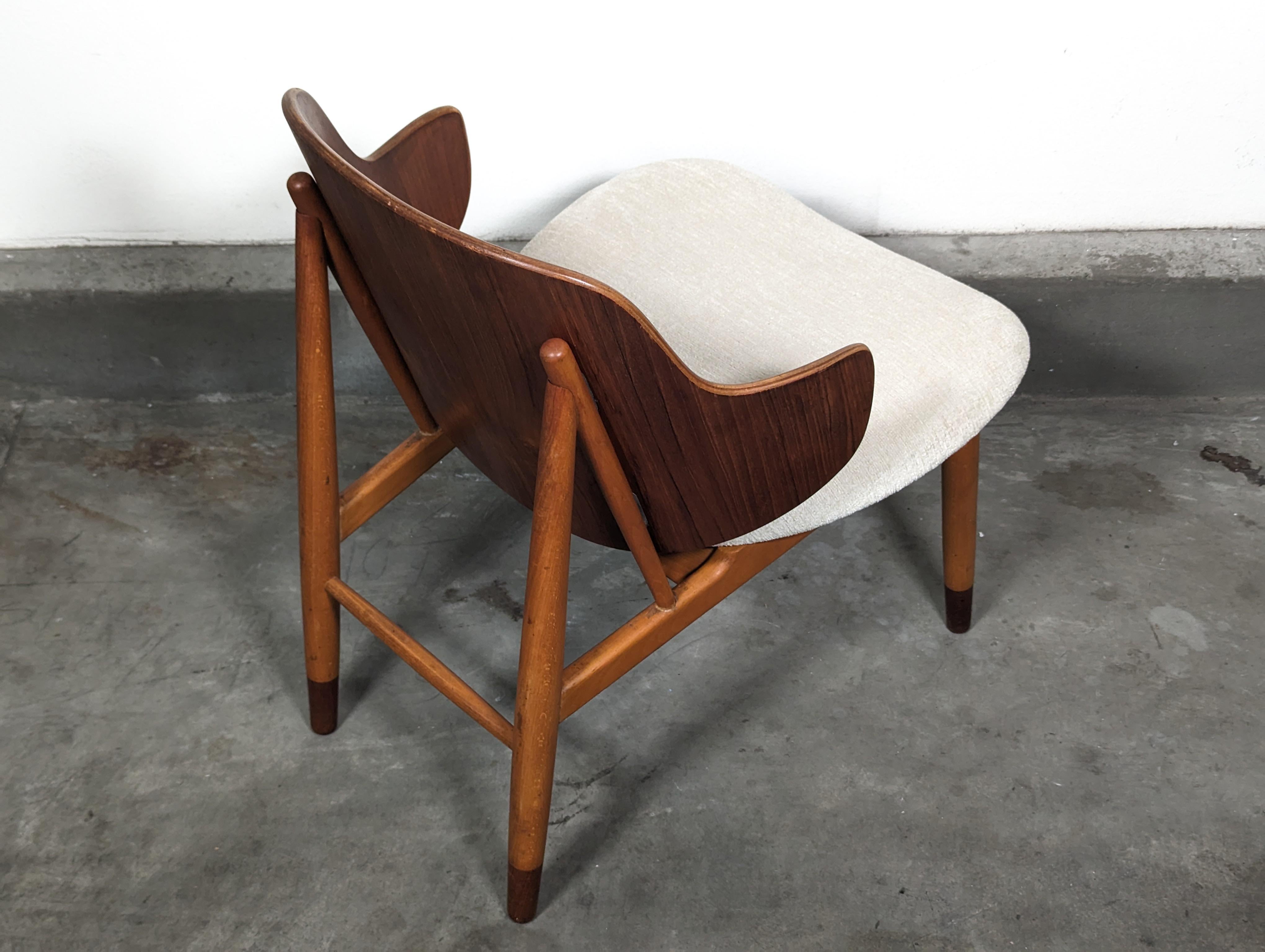 Mid Century Danish Teak & Beech Wood Penguin Chair by Ib Kofod-Larsen, c1950s For Sale 9