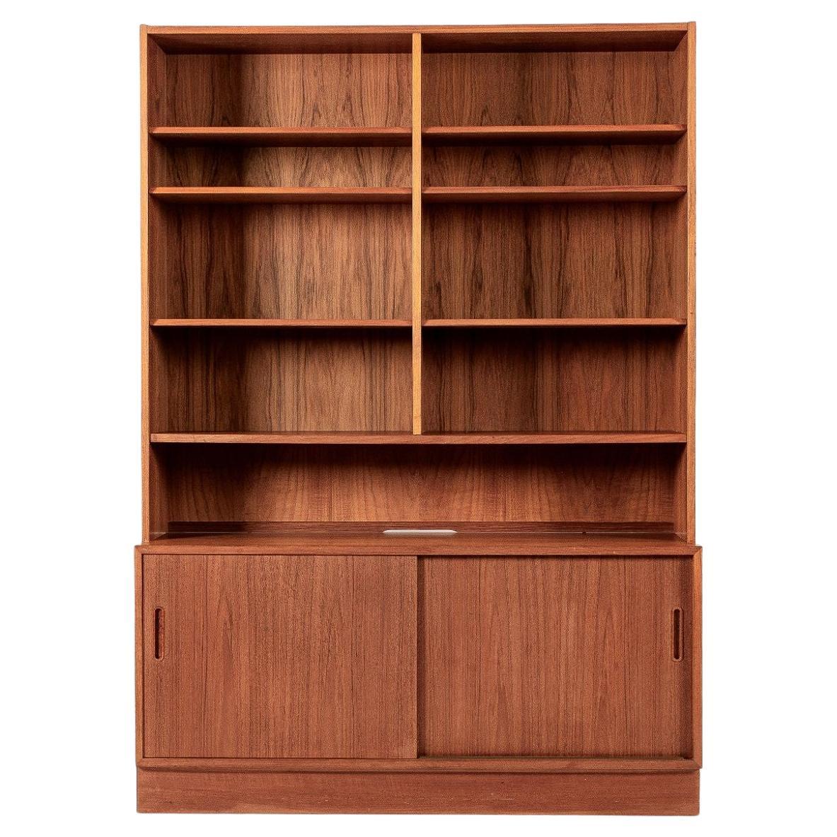 Mid Century Danish Teak Bookcase, 2 Matching Cabinets Available