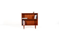 Mid Century Danish Teak Bookcase Cabinet, 1960s
