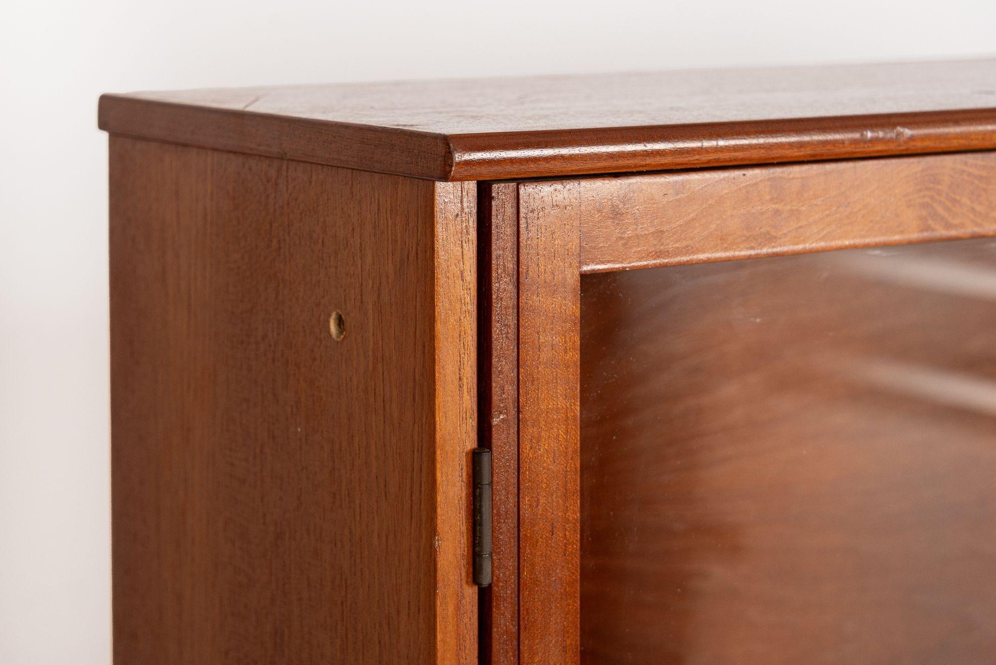 Mid Century Danish Teak Bookcase Wall Unit Cabinet 6