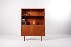 Mid-Century Danish Teak Bookcase with Sliding Doors – Sejling Skabe, 1960s