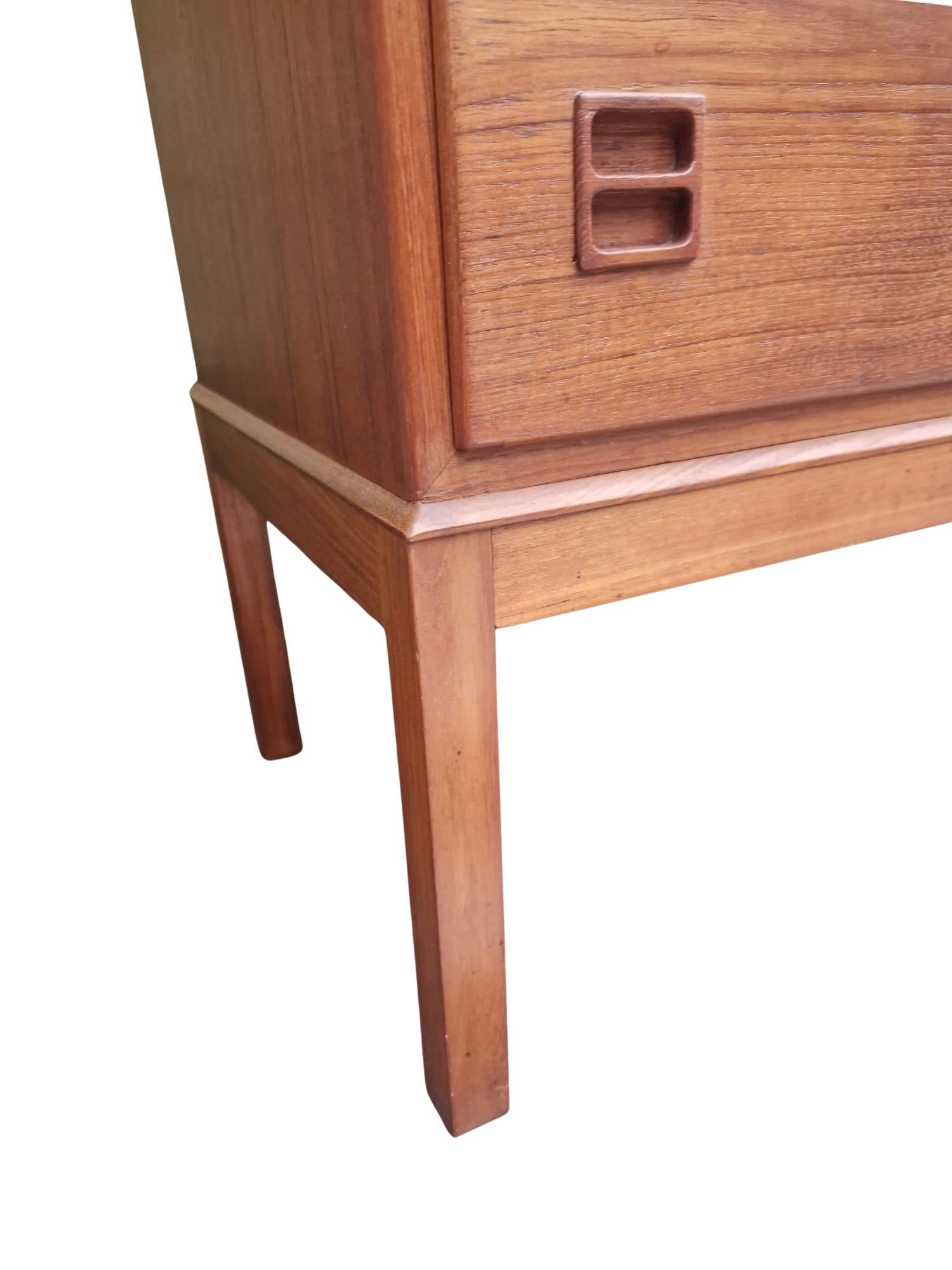 20th Century Mid-Century Danish Teak Cabinet by Johannes Andersen for B. Pedersen, 1960's For Sale