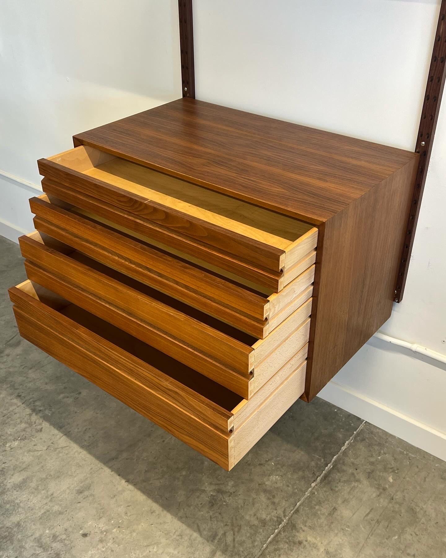 Mid-20th Century Mid-Century Danish Teak Cado Single Bay Wall Unit