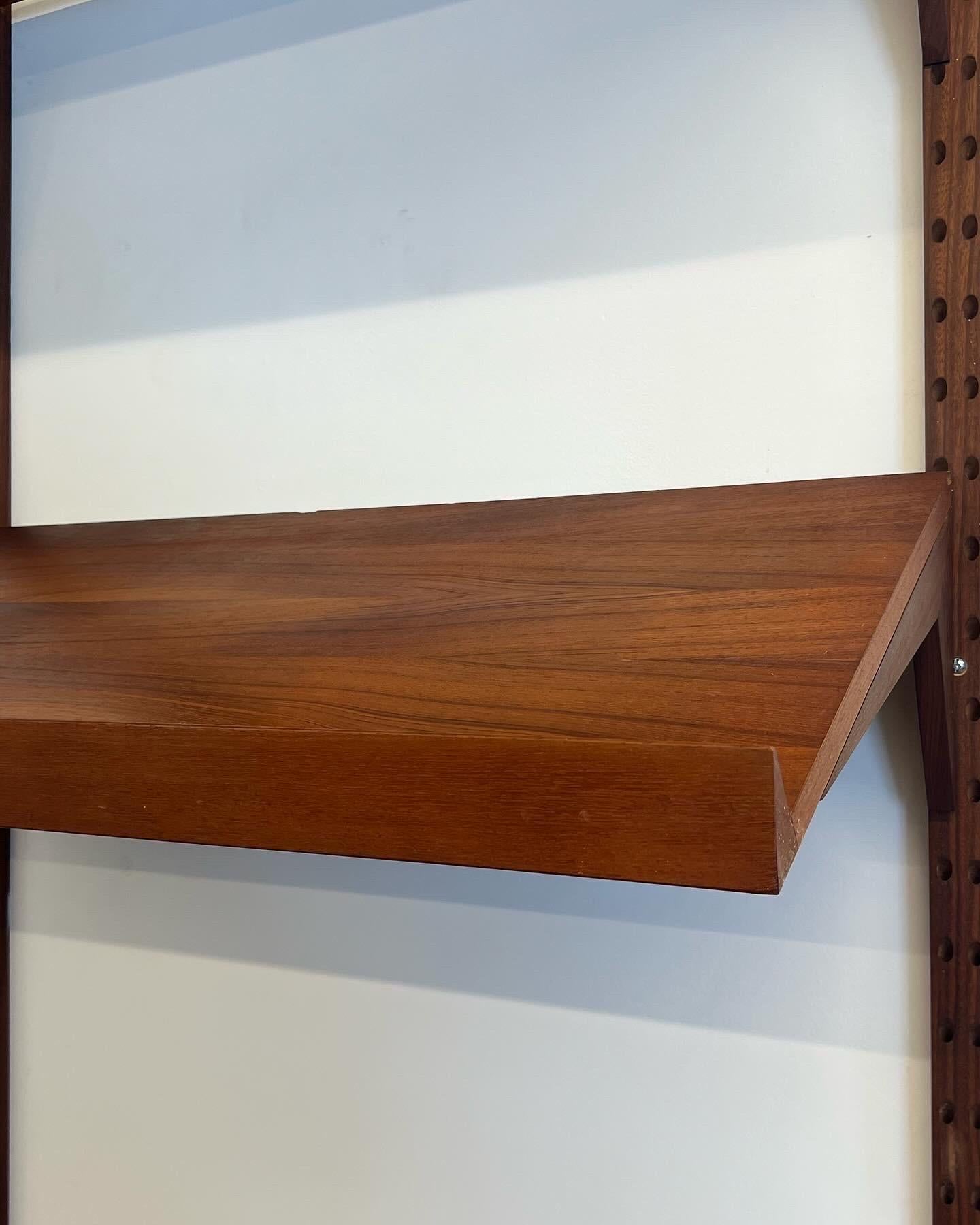 Wood Mid-Century Danish Teak Cado Single Bay Wall Unit
