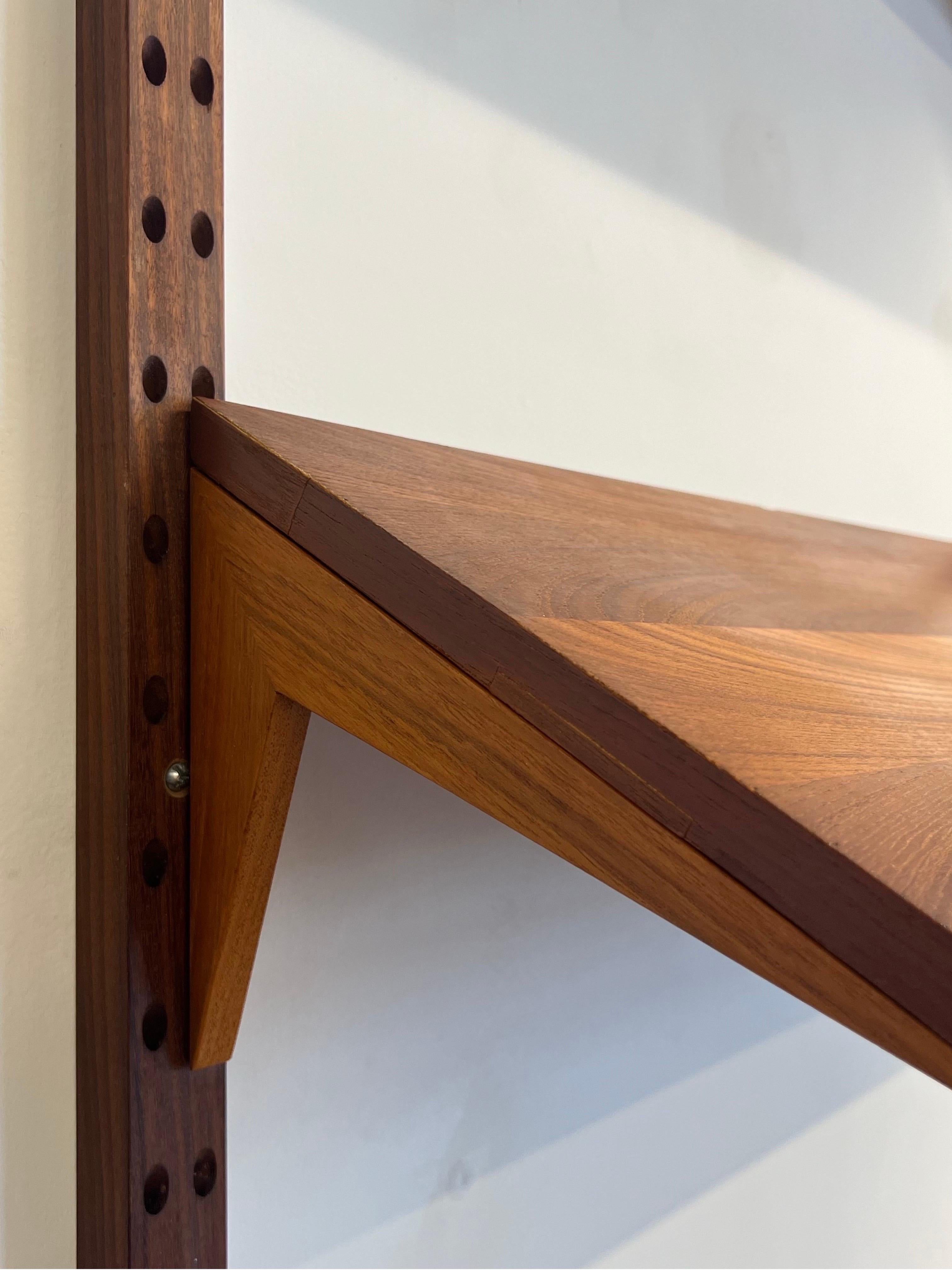 Mid-Century Danish Teak Cado Single Bay Wall Unit 2