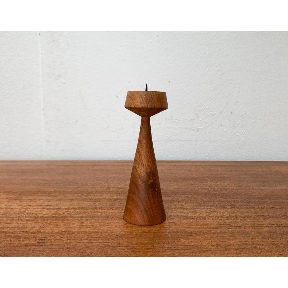 Portacandele danese di metà secolo in teak, anni '60 in vendita 3