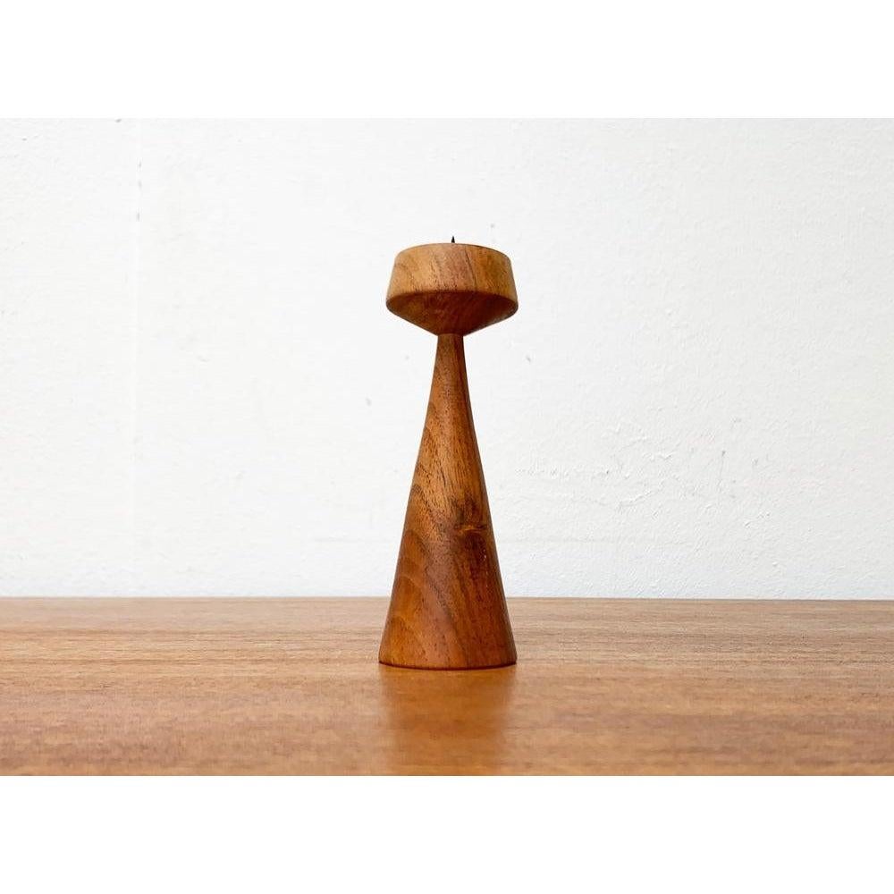 Portacandele danese di metà secolo in teak, anni '60 in vendita 5