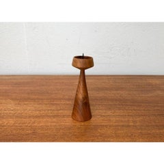 Mid-Century Danish Teak Candleholder, 1960s