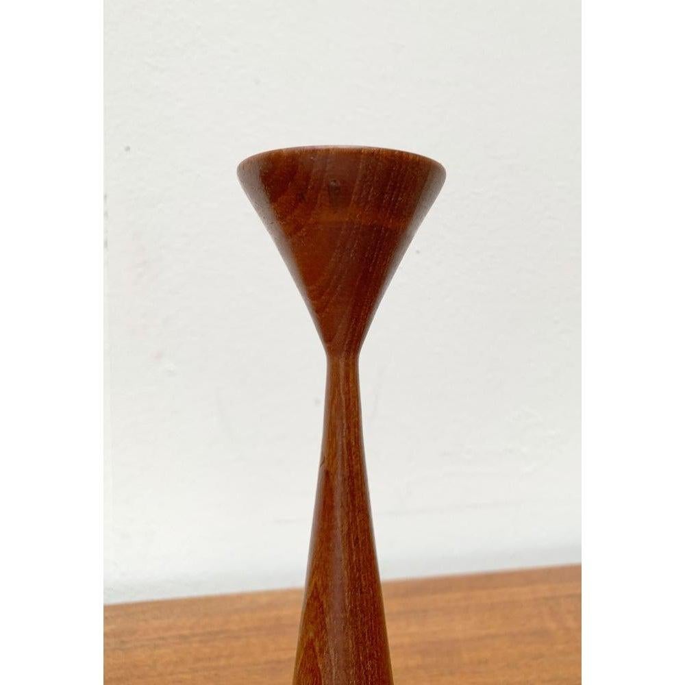 Mid-Century Modern Mid-Century Danish Teak Candleholder, 1960s For Sale