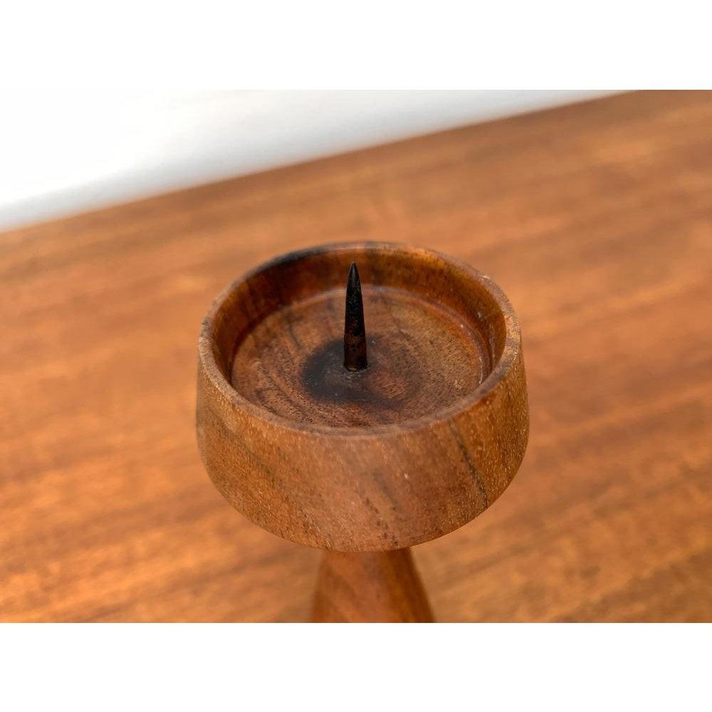 Mid-Century moderno Portacandele danese di metà secolo in teak, anni '60 in vendita